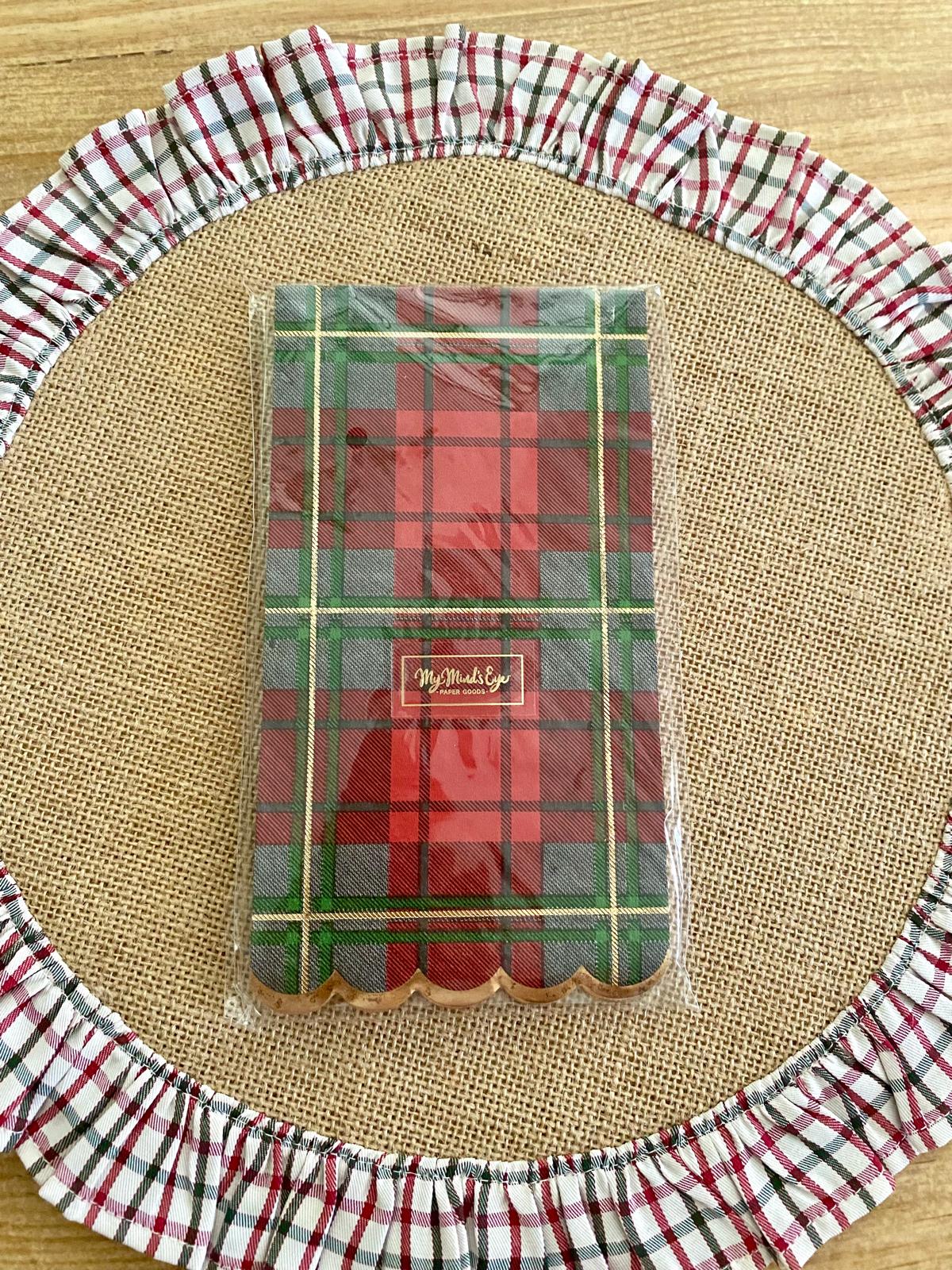 Servilleta Papel Navidad Rojo