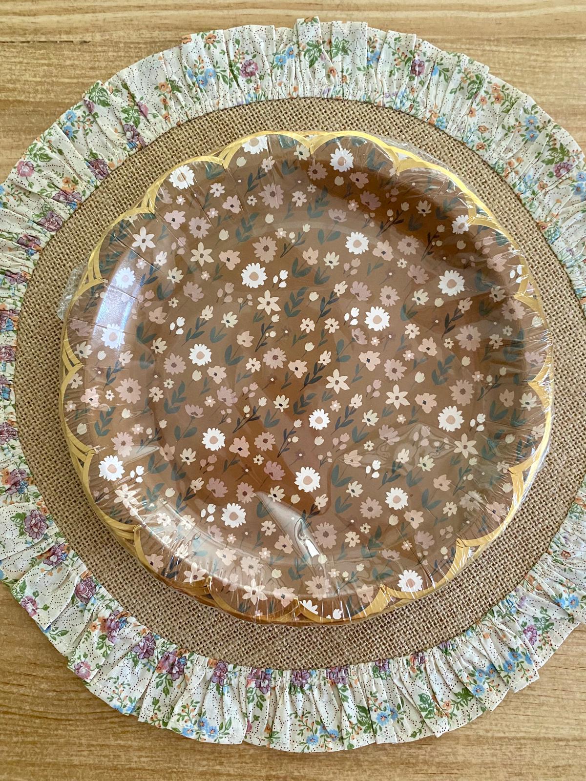 Plato Floral Chocolate - Imagen 5