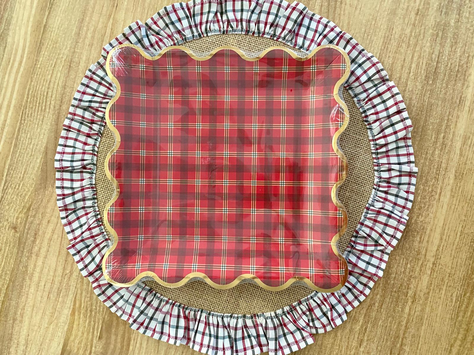 Platos Tartán Navidad