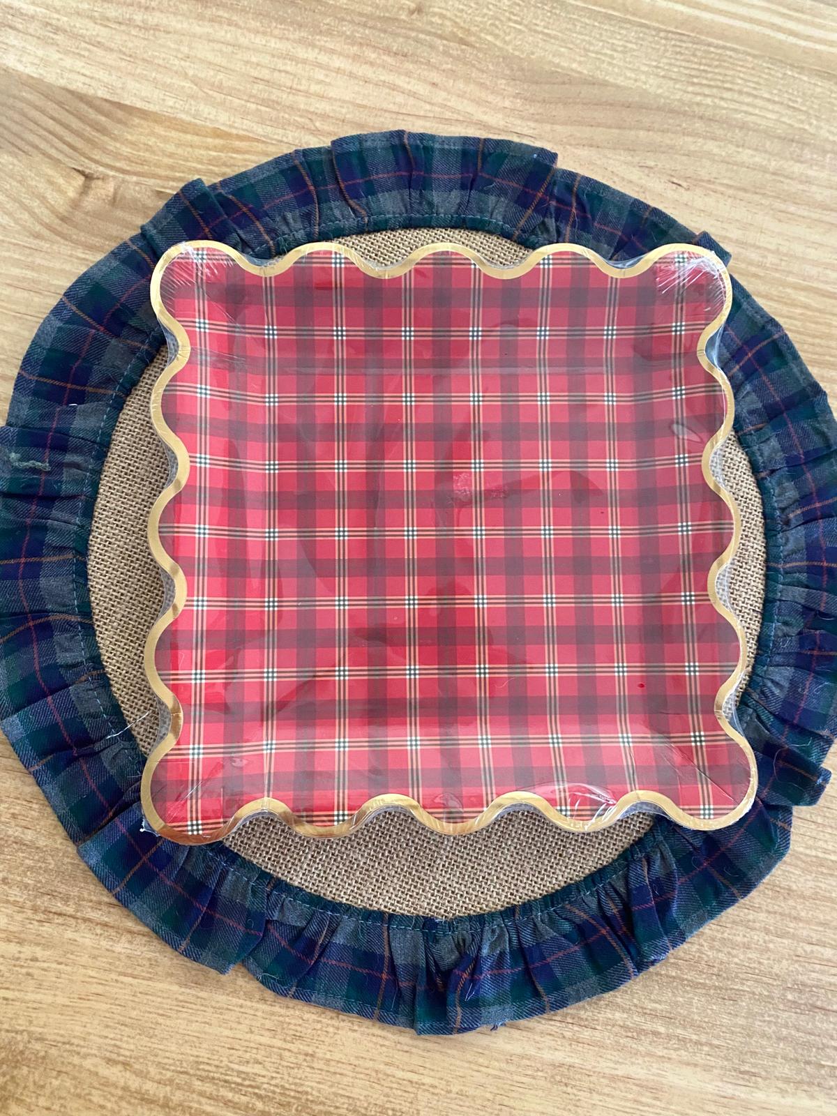 Platos Tartán Navidad - Imagen 4
